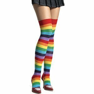 Best Pride Gifts, Rainbow thigh high socks