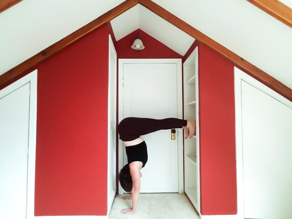 yoga practice at home