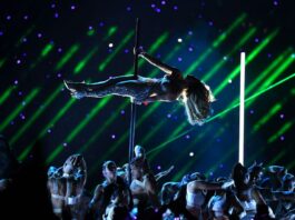 Super bowl halftime show, Jennifer Lopez, pole dance