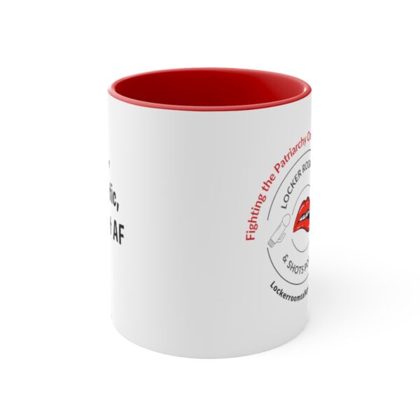 Locker Room Talk and Shots Podcast  Coffee Mug - Image 2