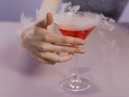 hand grabbing best halloween cocktail