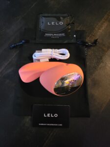 LELO Ida Wave Dual motor Vibrator and it's packaging and charger