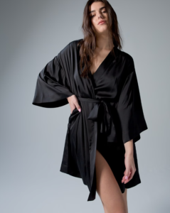 sexy mothers day gift, black kimono robe