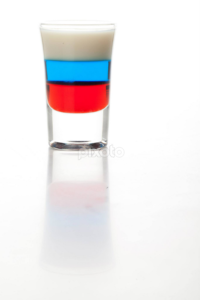 american flag shot, 4th of july cocktail recipe